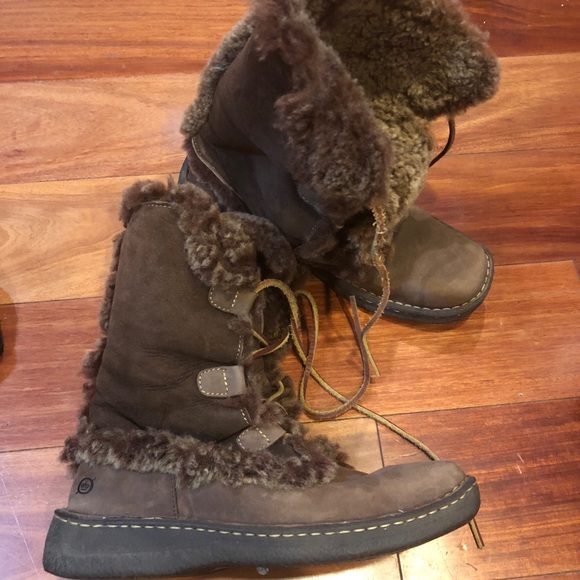 born fur lined boots